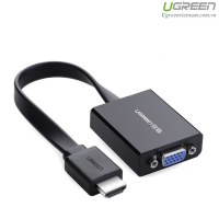 CÁP CHUYỂN ĐỔI TỪ HDMI SANG VGA DẸT CÓ AUDIO UGREEN